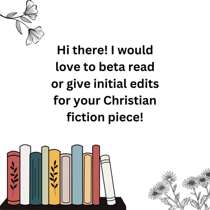 Gig Preview - Beta read, provide basic edits, and write a review christian fiction only