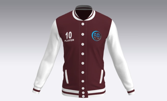 Gig Preview - Design 3d mockup of varsity jacket at reasonable prices