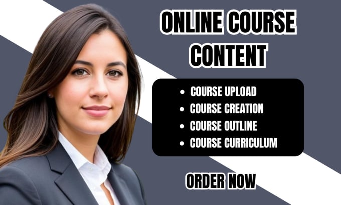 Gig Preview - Create a course outline  course creation course content ebook ghostwriting