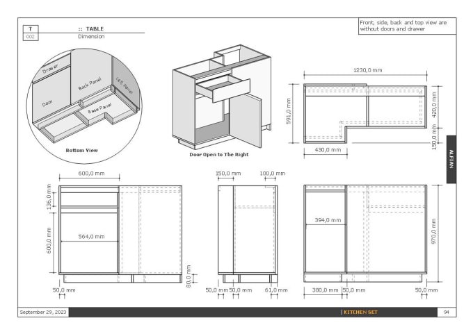 Gig Preview - Do technical drawing for furniture design 2d and 3d modeling