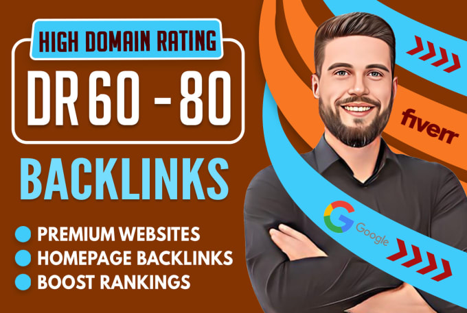 Gig Preview - Build high authority DR 60 to 80 dofollow contextual off page SEO backlinks