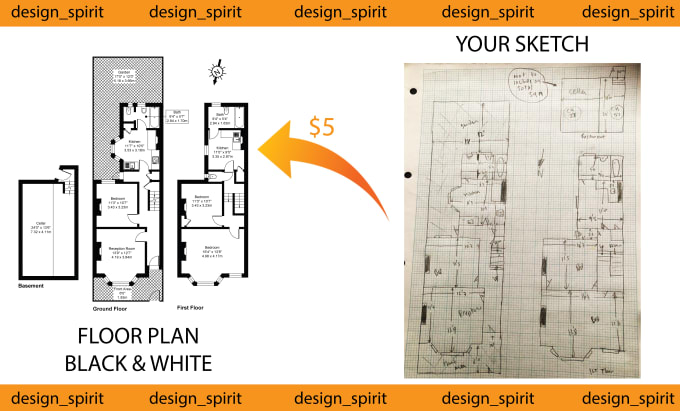 Bestseller - redraw floor plans for real estate agents