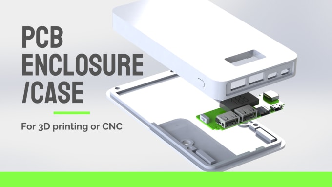 Gig Preview - Design pcb enclosure or case for 3d printing or cnc