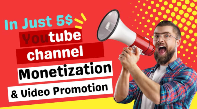 Gig Preview - Do organic promotion for complete youtube channel monetization