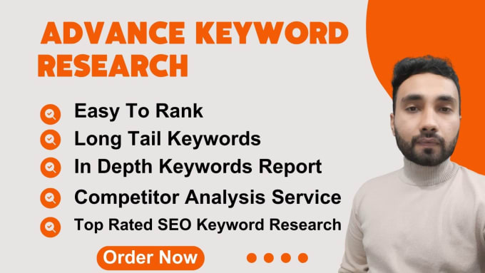 Gig Preview - Do advanced SEO keyword research and competitor analysis through ahref semrush