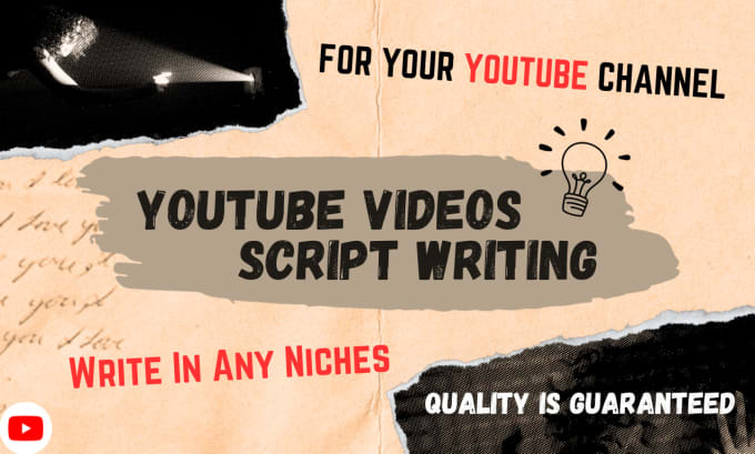 Gig Preview - Write true crime scripts or be your youtube scriptwriter