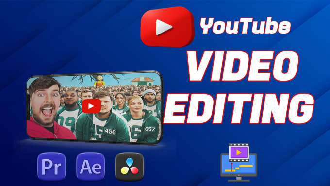 Gig Preview - Do professional video editing for youtube and social media