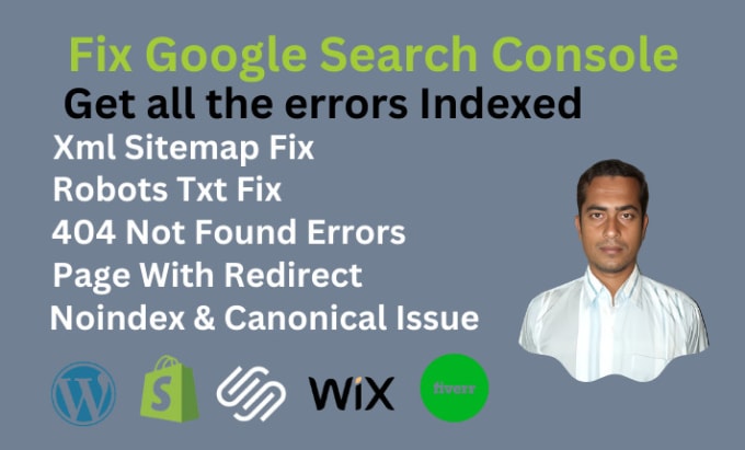 Gig Preview - Fix search console errors, google indexing and technical seo