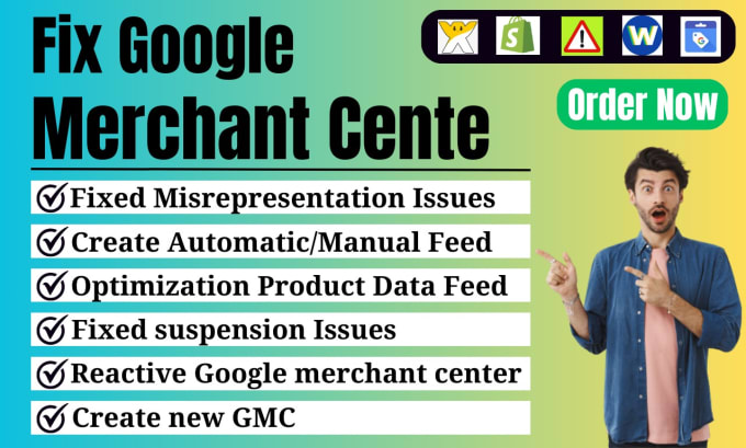 Gig Preview - Fix google merchant center suspension, misrepresentation, shopping ads