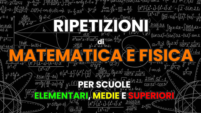 Gig Preview - Ripetizioni di matematica e fisica