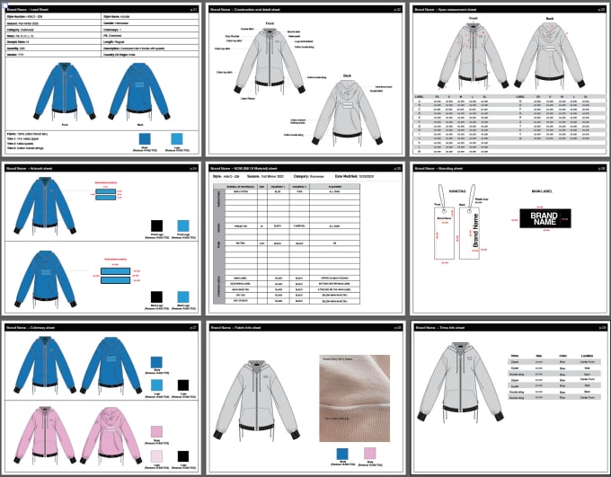 Gig Preview - Create technical packs for production