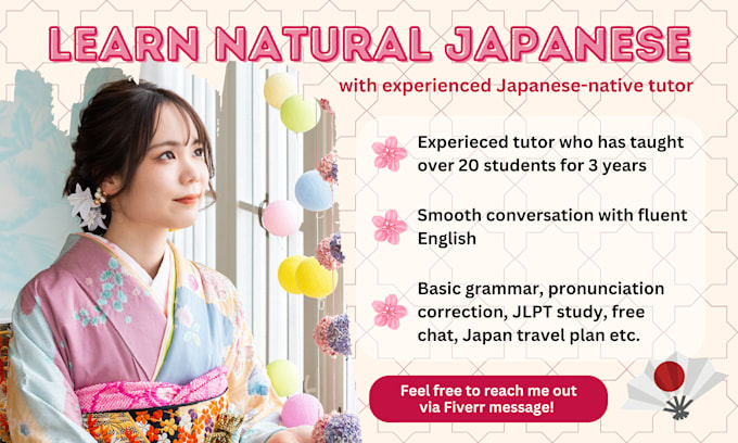 Gig Preview - Teach you natural japanese