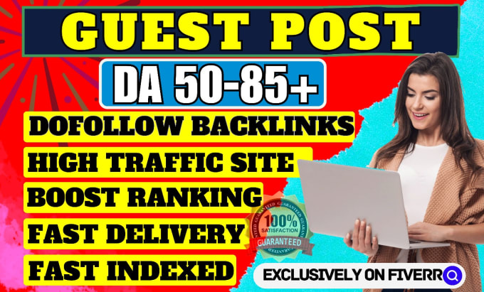 Gig Preview - Do 20 guest posts with high quality dofollow SEO backlinks