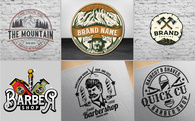 Gig Preview - Design vintage, retro, adventure, rustic outdoor logo