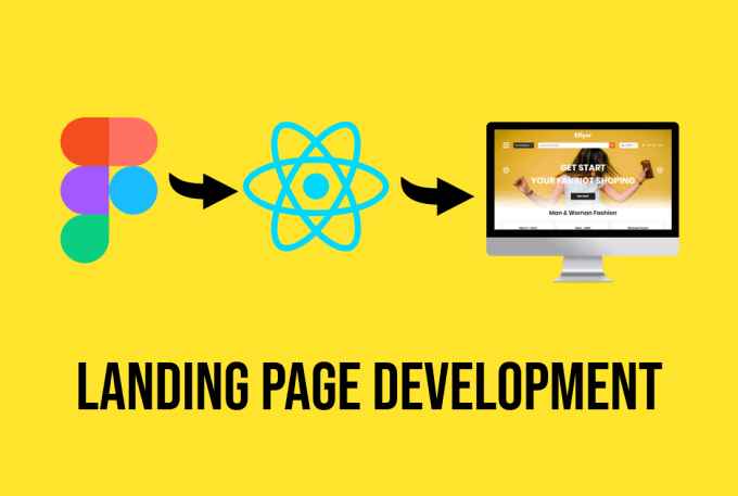 Gig Preview - Do landing page web development in react js