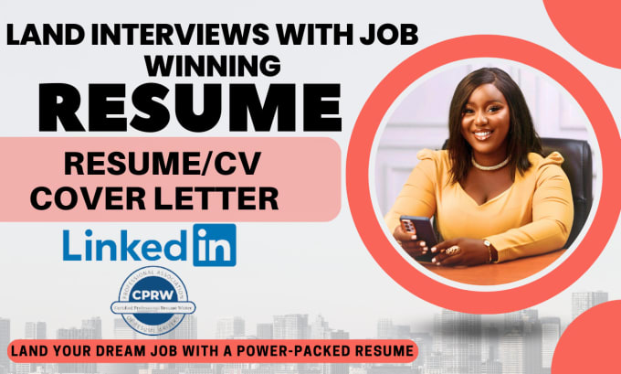 Gig Preview - Write and upgrade your resume, cv, cover letter, linkedin