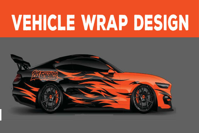 Gig Preview - Do vehicle wrap decal for  boat wrap,car wrap,van wrap,bus wrap truck,trailer