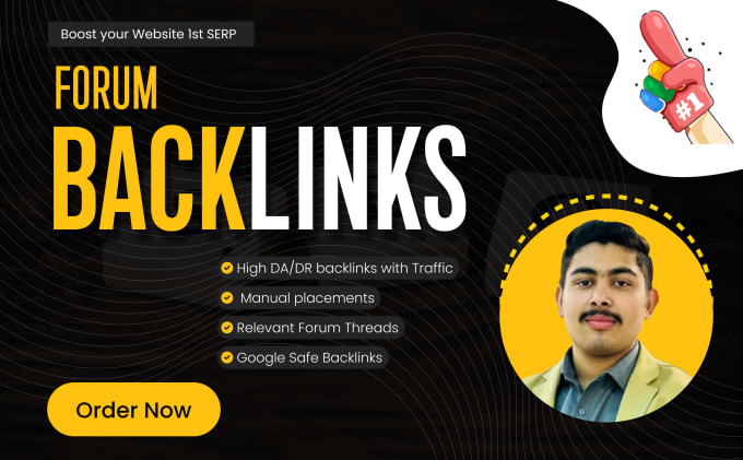 Gig Preview - Do manual high da dr forum backlinks in your niche