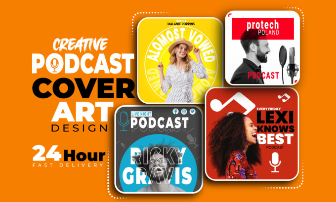 Gig Preview - Design podcast cover art, podcast cover design, podcast artwork, podcast logo