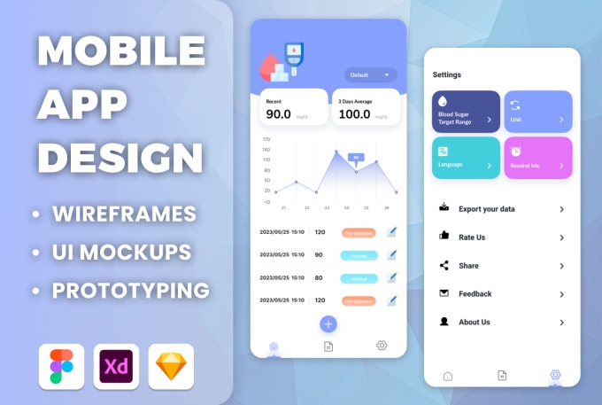 Gig Preview - Design mobile app UI UX in figma or adobe xd