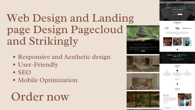 Gig Preview - Pagecloud and strikingly website, pagecloud landing page, jimdo