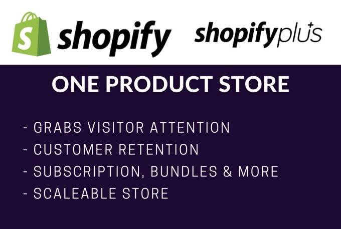 Gig Preview - Create one product shopify store website