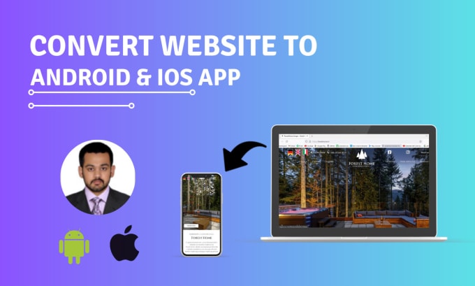 Gig Preview - Convert your wix or wordpress website to android and ios app