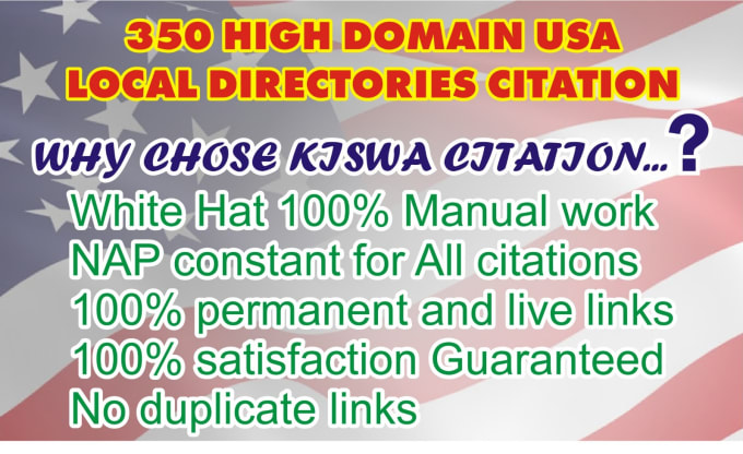 Gig Preview - Do 350 USA local citations directories submission for local SEO