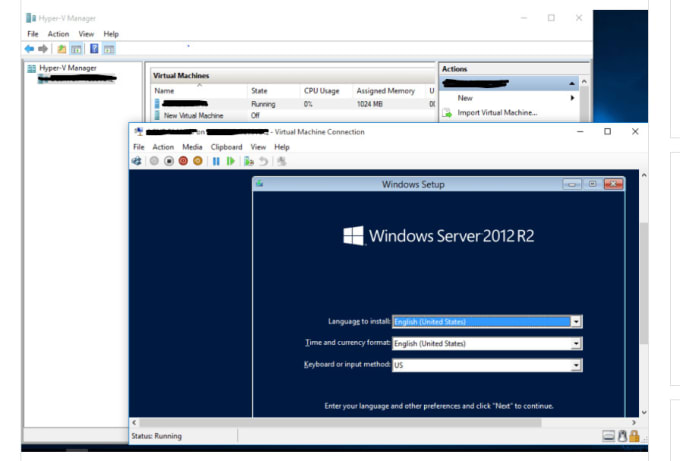 Gig Preview - Install a windows hyperv server