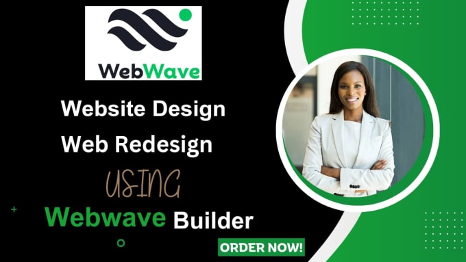 Gig Preview - Build and design your design using webwave website builder, landing page