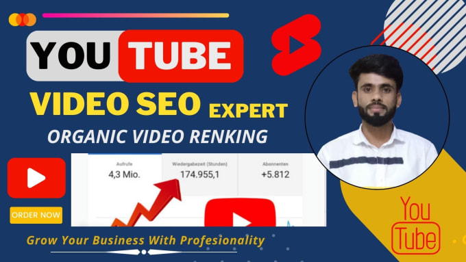 Gig Preview - Do the best youtube video SEO for organic ranking