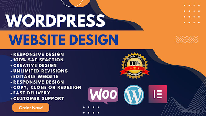 Gig Preview - Design, develop wordpress website for your business