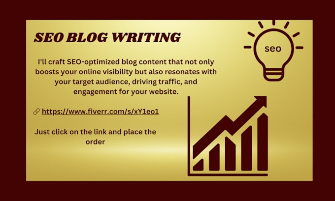 Gig Preview - Write SEO content for a blog