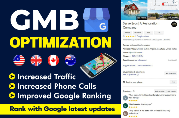 Gig Preview - Gmb optimization for local SEO and google maps ranking