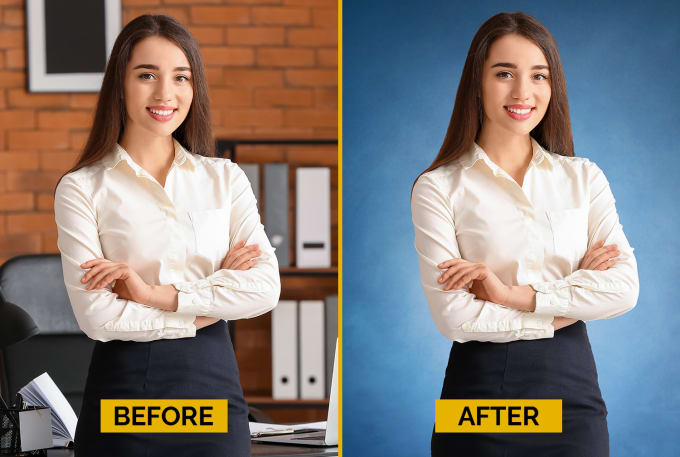 Gig Preview - Create professional studio backdrops for your portrait headshots in photoshop