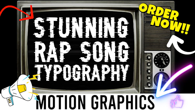 Gig Preview - Create stunning kinetic typography videos with motion graphics