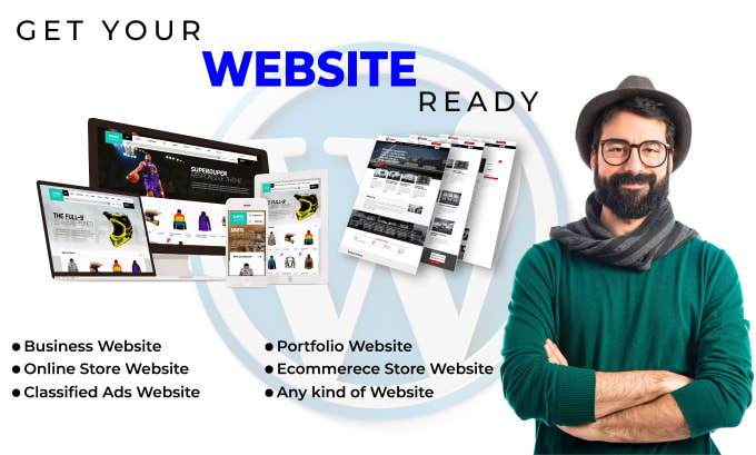 Gig Preview - Design a professional wordpress website mobile and desktop both responsive