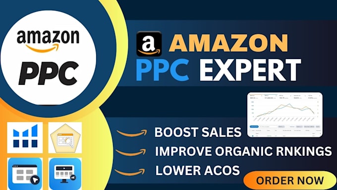 Gig Preview - Be your amazon PPC campaign expert, PPC management and SEO