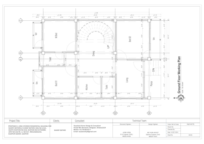 Gig Preview - Create your architectural real estate drawings in autocad