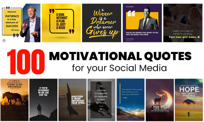 Bestseller - design motivational quote poster for your social media post