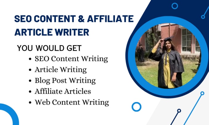 Gig Preview - Do SEO content writing, and write engaging affiliate articles