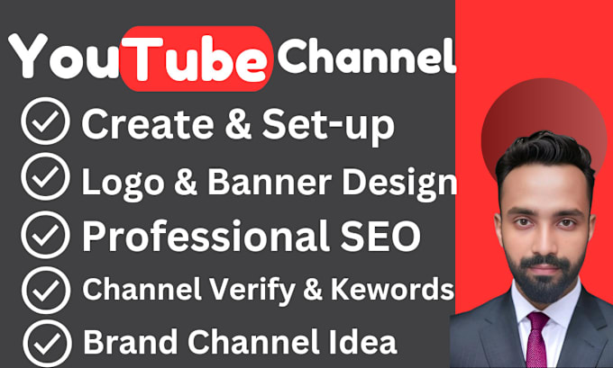 Gig Preview - Create and setup youtube channel with seo and promotion