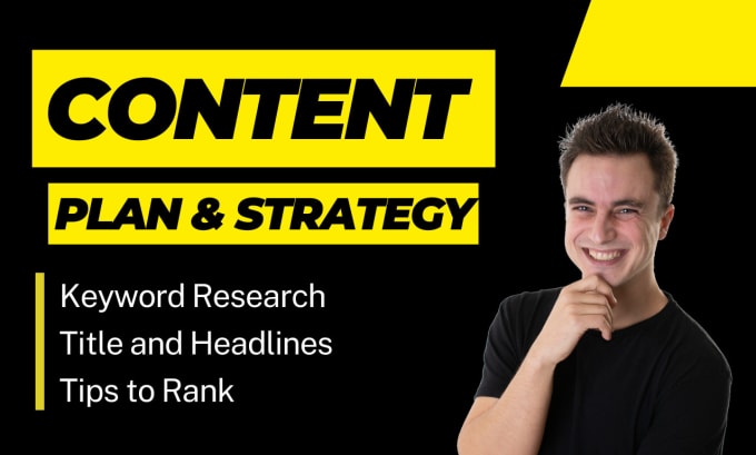 Gig Preview - Create a content plan and SEO strategy for your blog