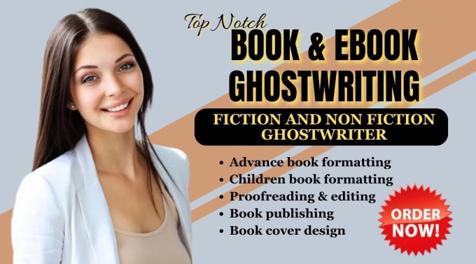 Gig Preview - Do ebook ghostwriting, ebook ghostwriter, manuscript formatting