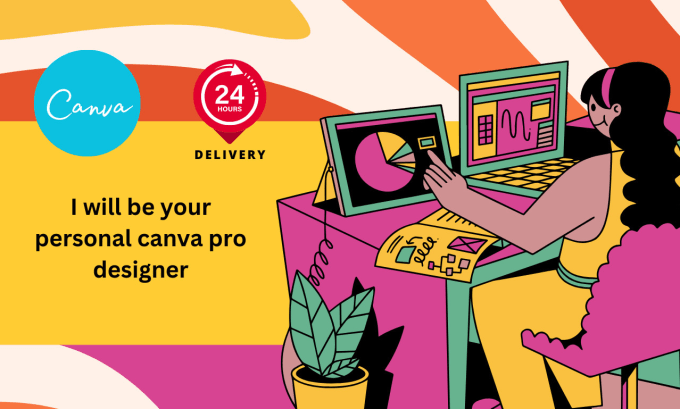 Gig Preview - Be your professional canva pro designer