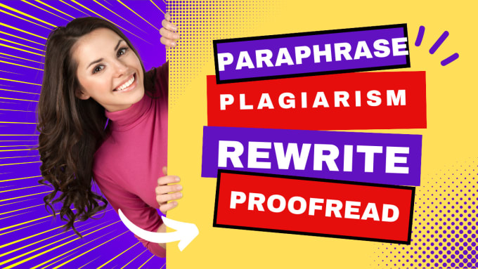 Gig Preview - Paraphrase, rewrite, proofread, plagiarism removing in your document