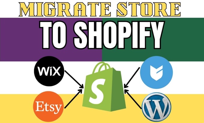 Gig Preview - Migrate ecommerce website wordpress bicartel woocommerce ecwid store to shopify