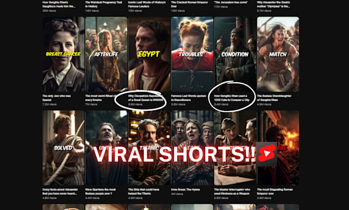 Bestseller - do viral faceless ai history videos for youtube shorts, instagram reels