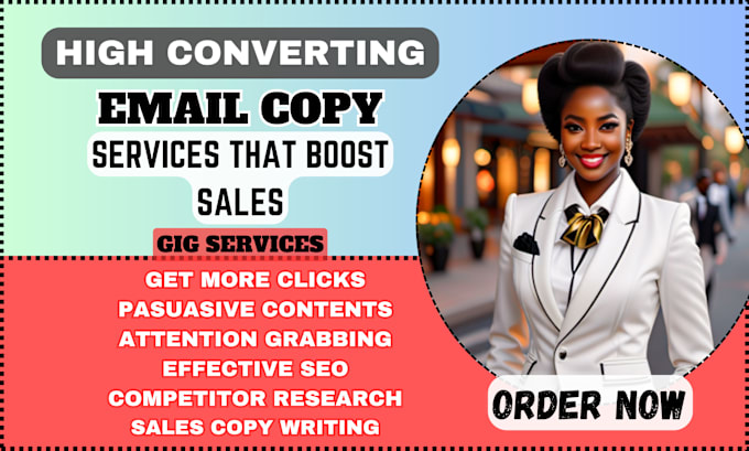 Gig Preview - High converting email copy and copywriting for your email marketing campaign