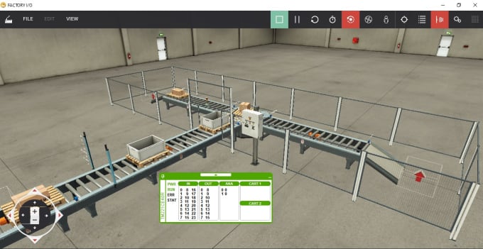 Gig Preview - Create factory io scene and write plc program or control io code for the scene